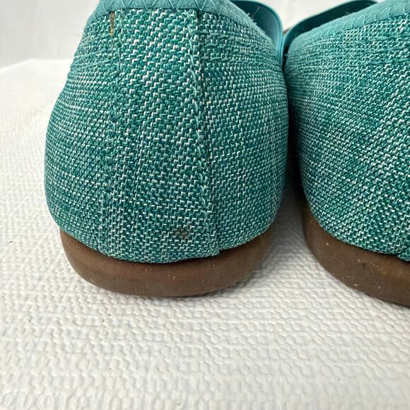 Keen Shoes Womens Size 10 Sienna Mary Jane Canvas Teal Slip On Flat - Picture 9 of 12